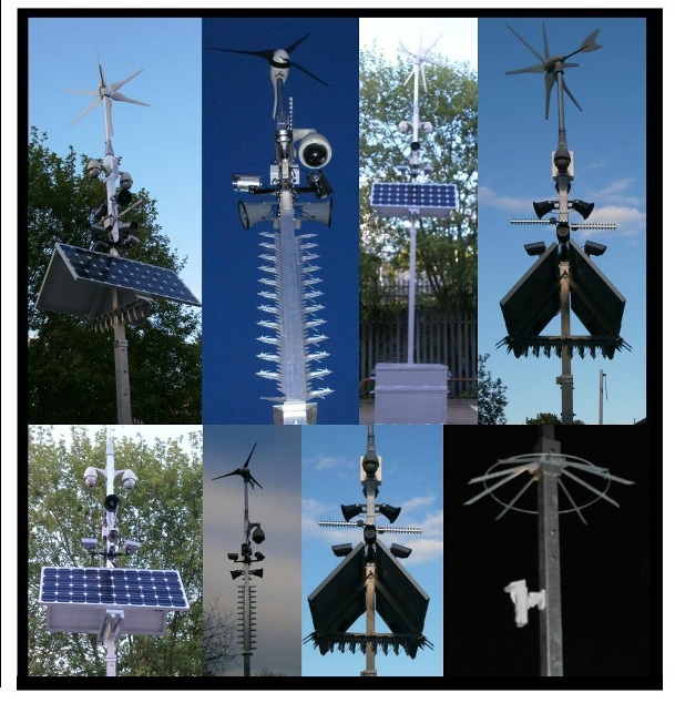 cctv rapid deployment solar and wind powered tower